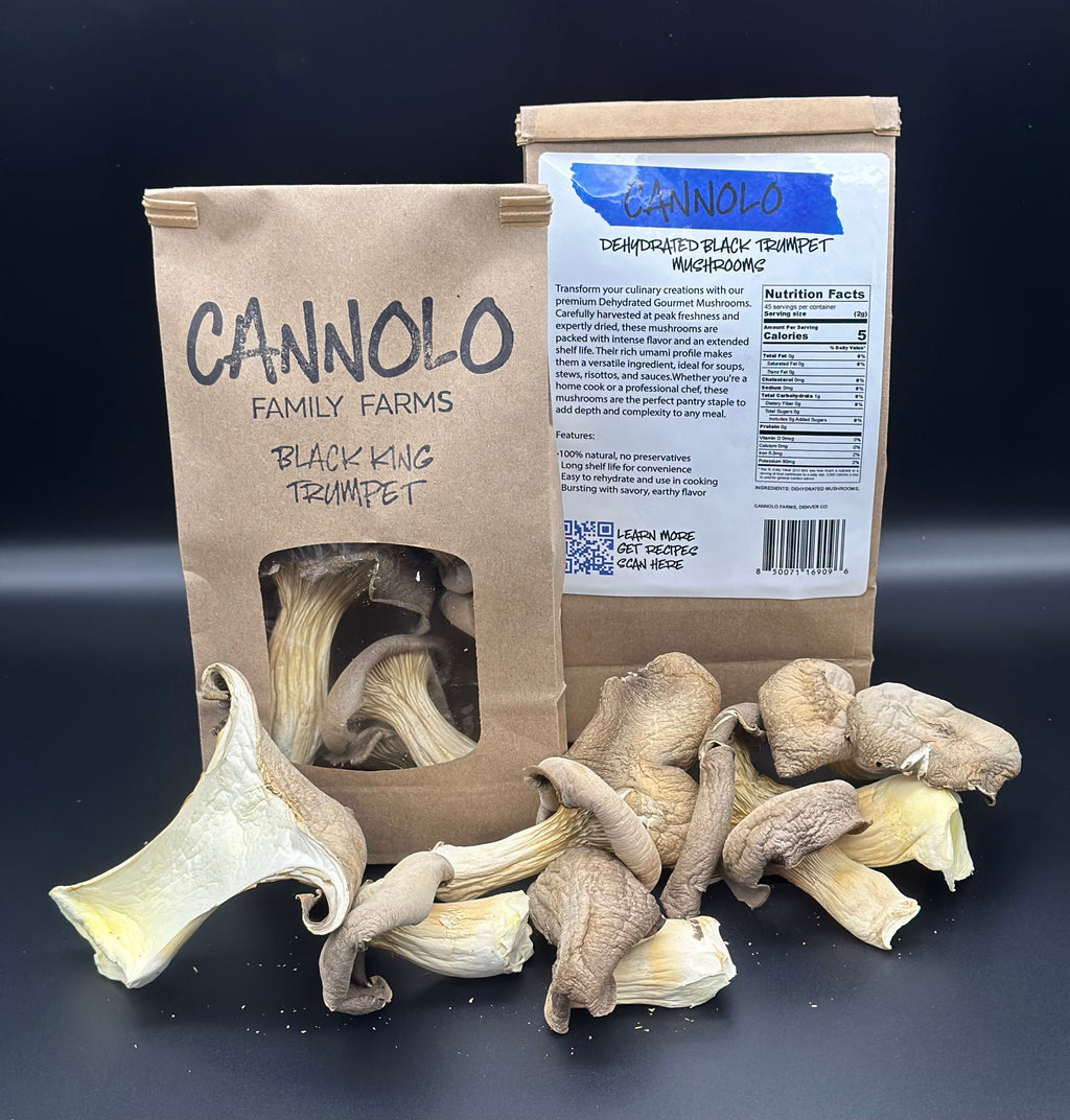 Dehydrated Mushroom 1oz. Pack - Black King Trumpet