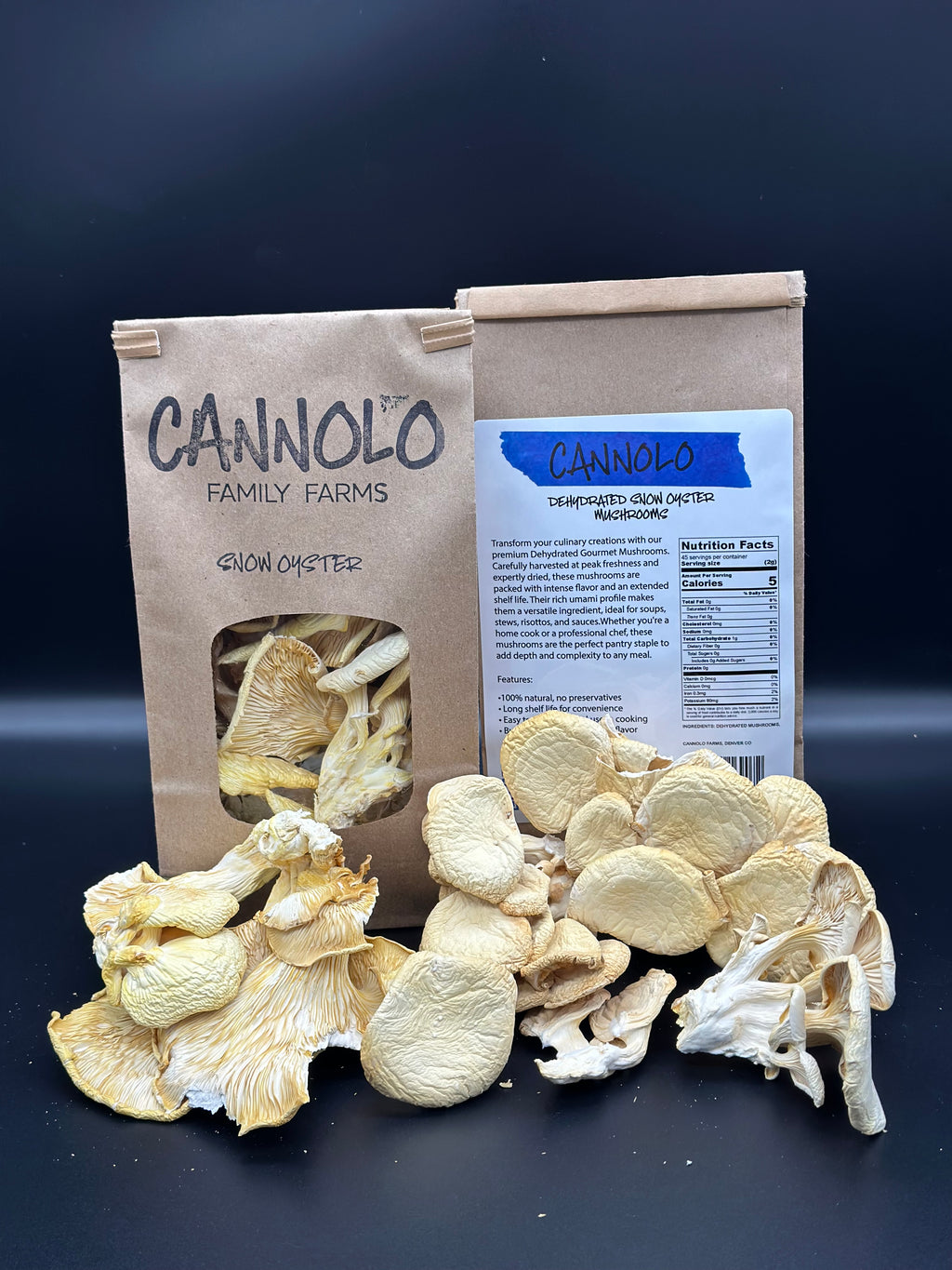 Dehydrated Mushroom 1oz. Pack - Snow Oyster